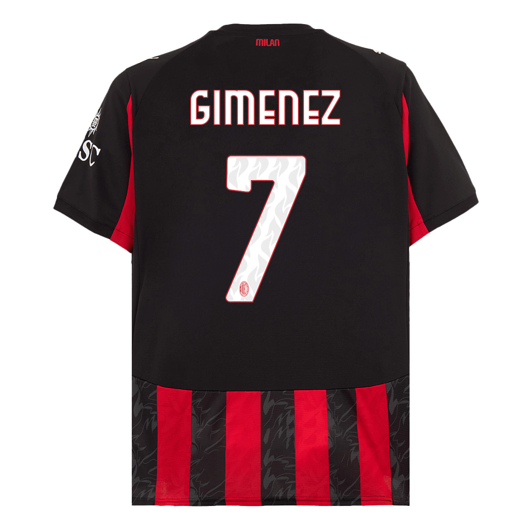 GIMENEZ #7 Milan AC Domicile Maillot 2025/26
