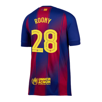 ROONY #28 Barcelona Thuisshirt 2025/26 Rood en Blauw - UCL - Super