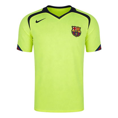 Retro Barcelona Uit Thuisshirt 2005/06 Neongroen