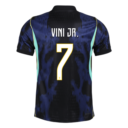 VINI JR. #7 Brazilië Uitshirt - WK 2026 Marineblauw Speler