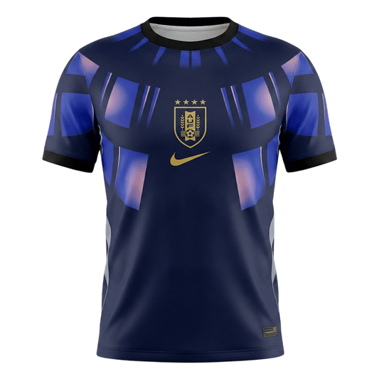 Uruguay Extérieur Maillot - Coupe du Monde 2026 Bleu marine Grande Taille