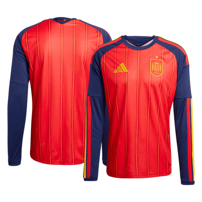 Espagne Domicile Maillot Manches Longues - Coupe du Monde 2026 Rouge