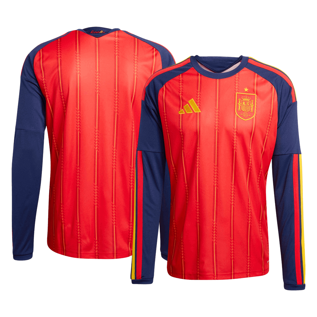 Spanje Thuisshirt Lange Mouwen - WK 2026 Rood Grote Maten