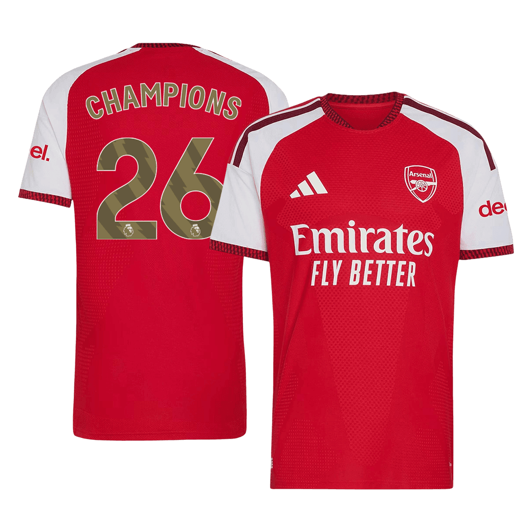 KAMPIOENEN #26 Arsenal Thuis Shirt 2026/27 Rood Speler
