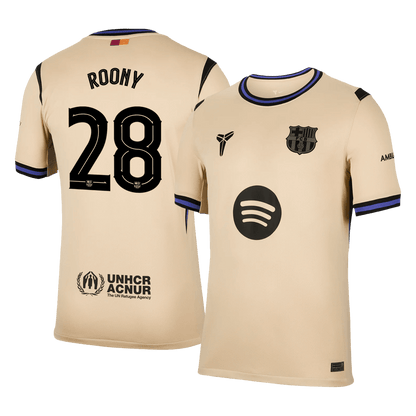 ROONY #28 Barcelona Uit Thuisshirt 2025/26 Geel