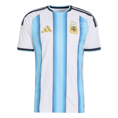 Argentine Domicile Maillot Coupe du Monde 2026 Blue&White Joueur Grande Taille