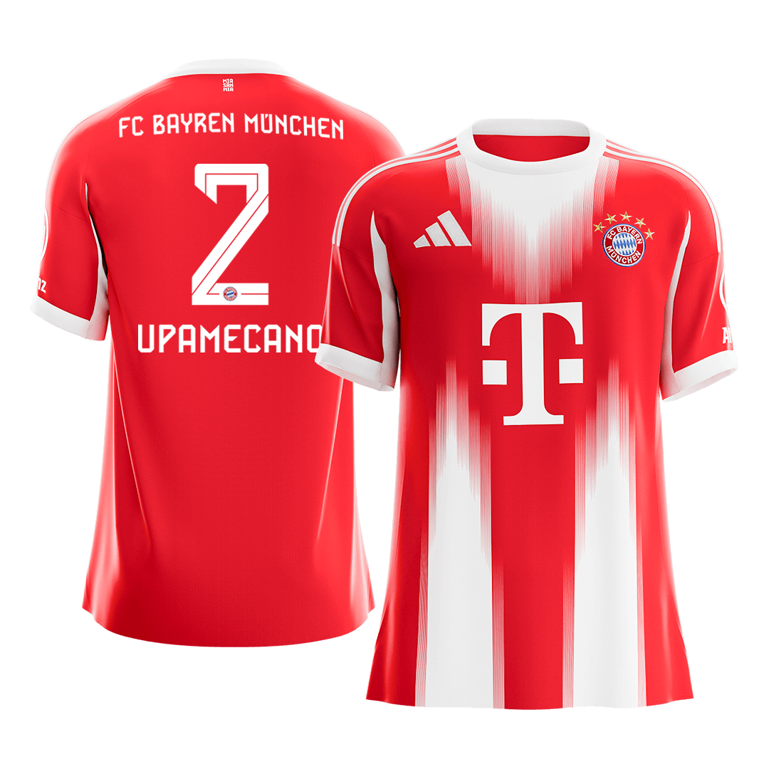 UPAMECANO #2 Munich Domicile Maillot 2025/26 Rouge - Super