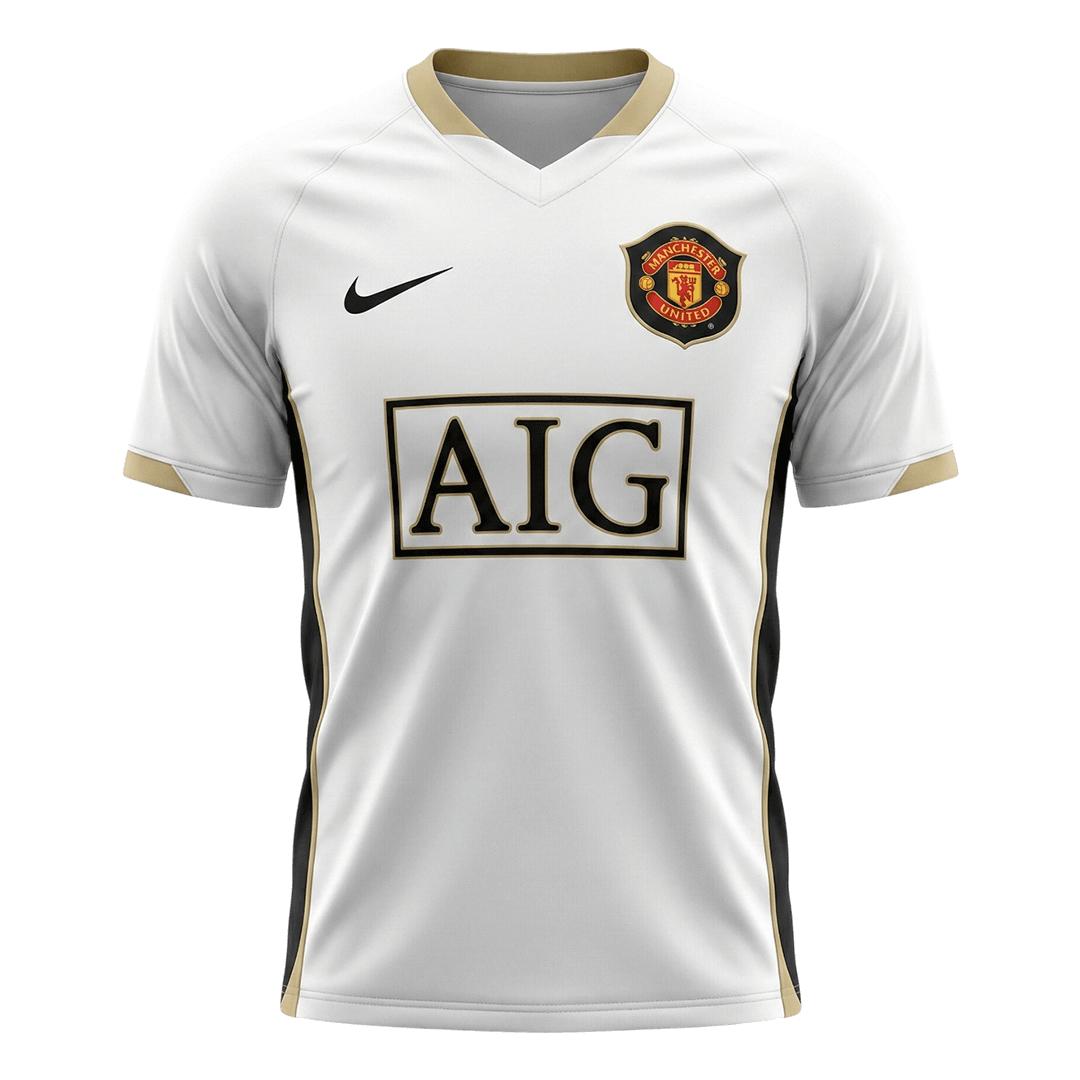Retro Manchester United Uitshirt 2006/07 Wit