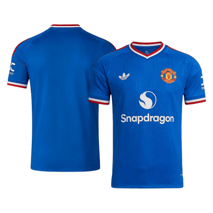 Manchester United Extérieur Maillot 2026/27 Bleu Joueur