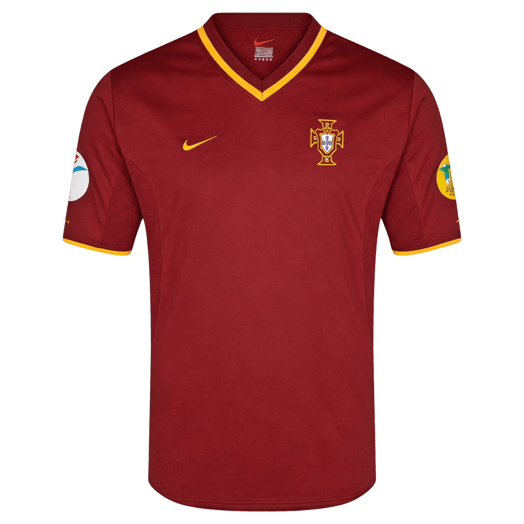 Retro Portugal Domicile Maillot 2000 Rouge