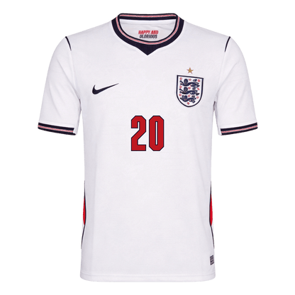PALMER #20 Engeland Thuisshirt - Wereldkampioenschap 2026 Wit