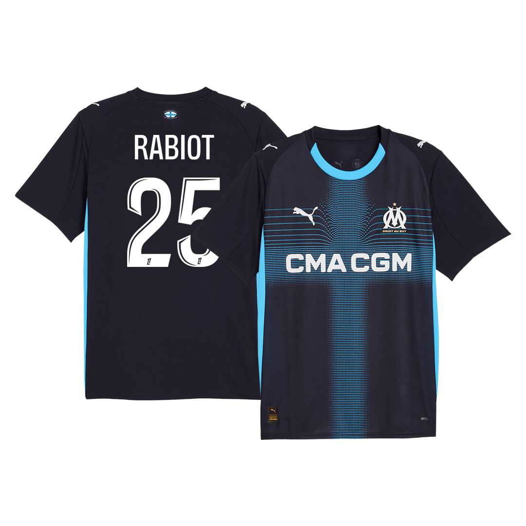 RABIOT #25 Olympique de Marseille Uitshirt 2025/26 Donkerblauw