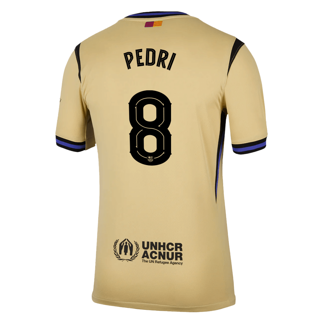 PEDRI #8 Barcelona Uit Thuisshirt 2025/26 Geel - UCL