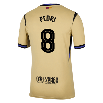 PEDRI #8 Barcelona Uit Thuisshirt 2025/26 Geel - UCL