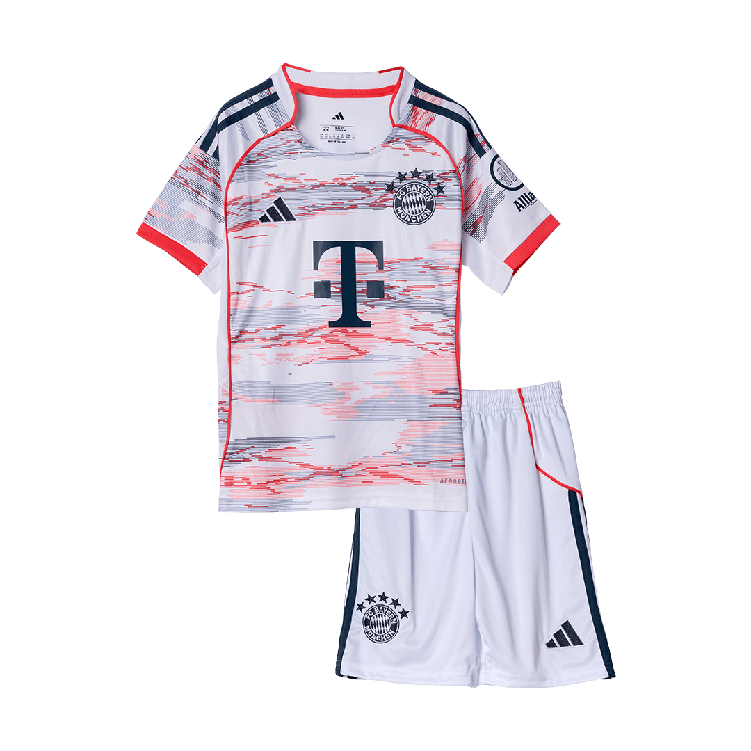 Munich Extérieur Maillot Kit 2025/26 Enfant Blanc