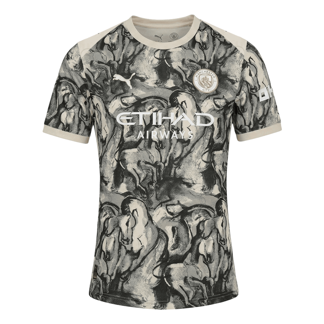 Manchester City Maillot 2025/26 Noir&Blanc