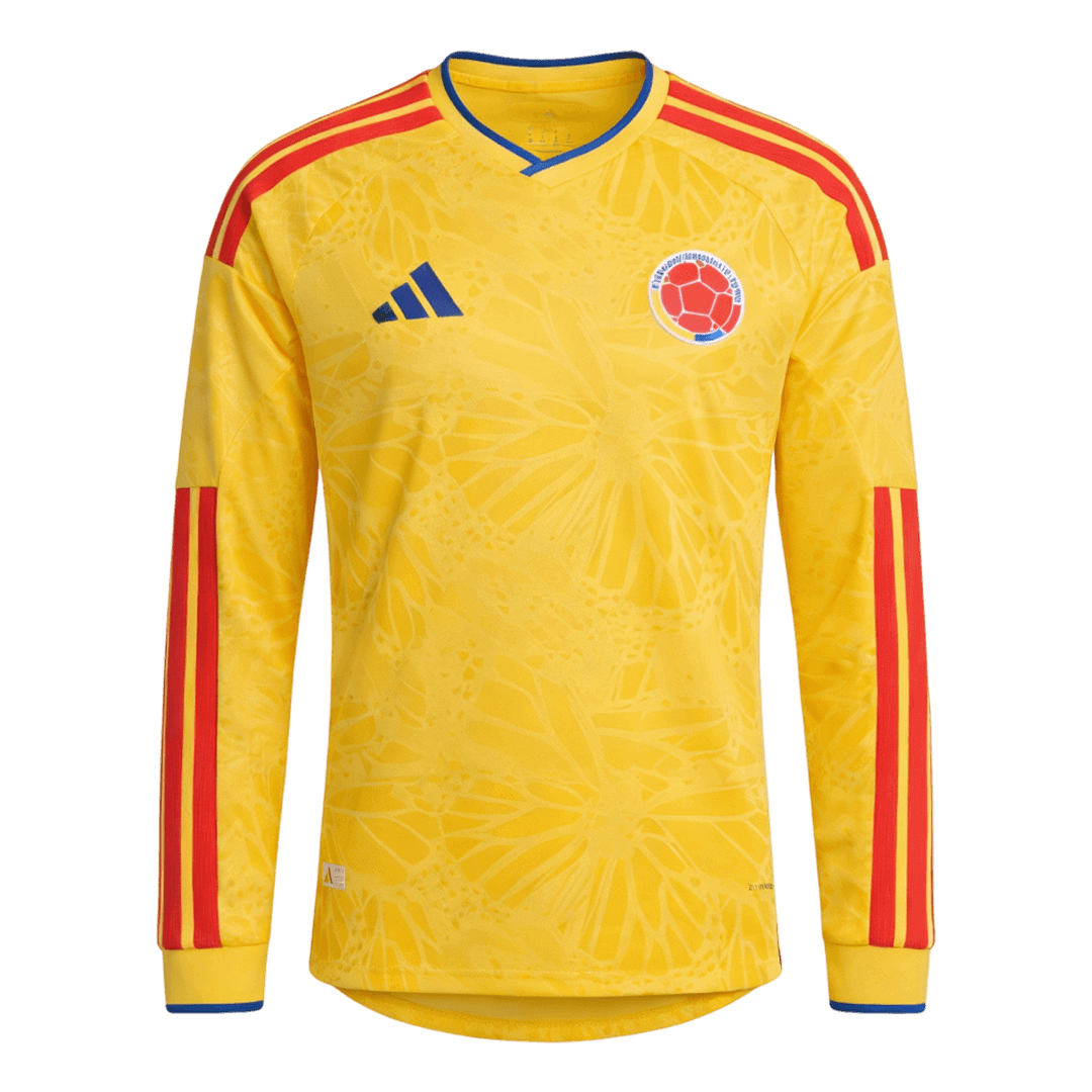Colombia Thuisshirt Lange Mouwen - WK 2026 Geel Grote Maat