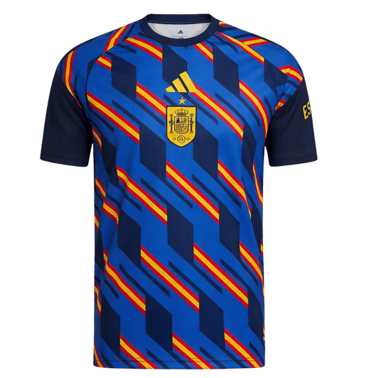 Espagne Pre-Match Maillot - Coupe du Monde 2026 Bleu marine