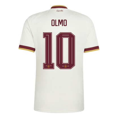 OLMO #10 Espagne Extérieur Maillot - Coupe du Monde 2026 Blanc
