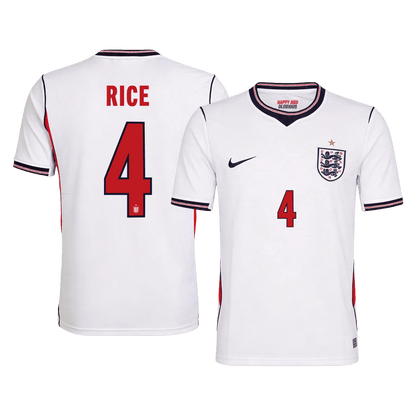 RICE #4 Engeland Thuisshirt - WK 2026 Wit