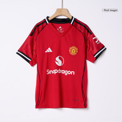 Manchester United Thuisshirt Kit 2025/26 Kinderen Rood