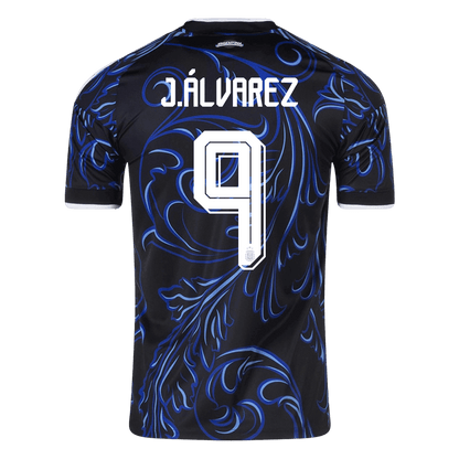 J. ÁLVAREZ #9 Argentine Extérieur Maillot - Coupe du Monde 2026 Noir