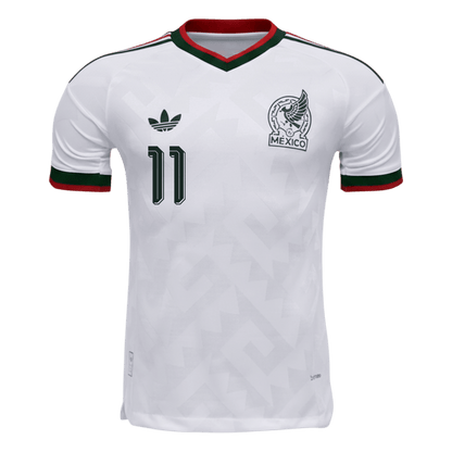 S.GIMENEZ #11 Mexique Extérieur Maillot - Coupe du Monde 2026 Blanc Joueur