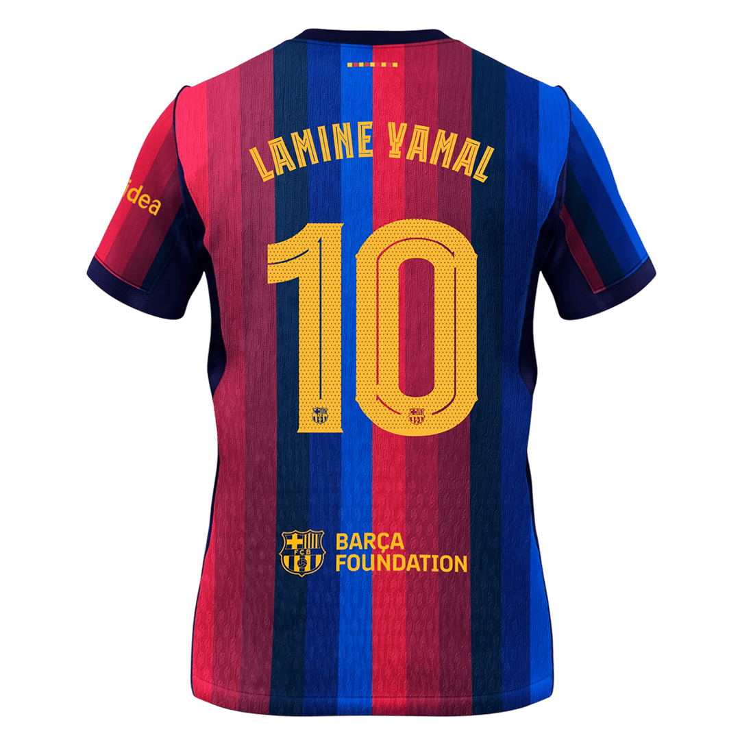 LAMINE YAMAL #10 Barcelone Domicile Maillot 2026/27 Blue&Garnet