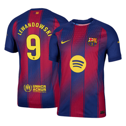LEWANDOWSKI #9 Barcelone Domicile Maillot 2025/26 Authentique