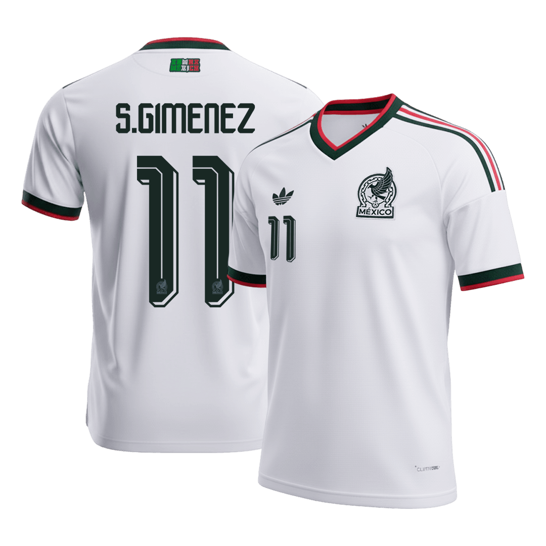 S.GIMENEZ #11 Mexique Extérieur Maillot - Coupe du Monde 2026 Blanc