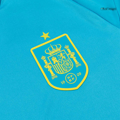 UNAI SIMÓN #23 Espagne Gardien Maillot - Coupe du Monde 2026 Bleu