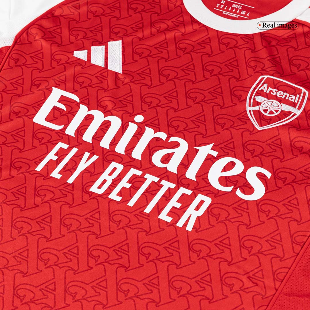 SALIBA #2 Arsenal Domicile Maillot 2025/26 Rouge - Super