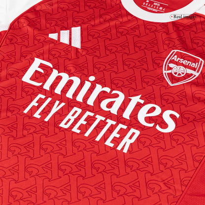 SALIBA #2 Arsenal Domicile Maillot 2025/26 Rouge - Super