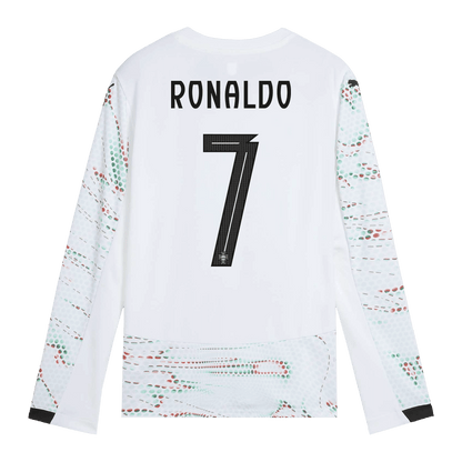 RONALDO #7 Portugal Uit Thuisshirt Lange Mouwen 2025