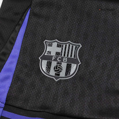 Barcelone Extérieur Maillot Kit 2025/26 Junior Jaune&Noir