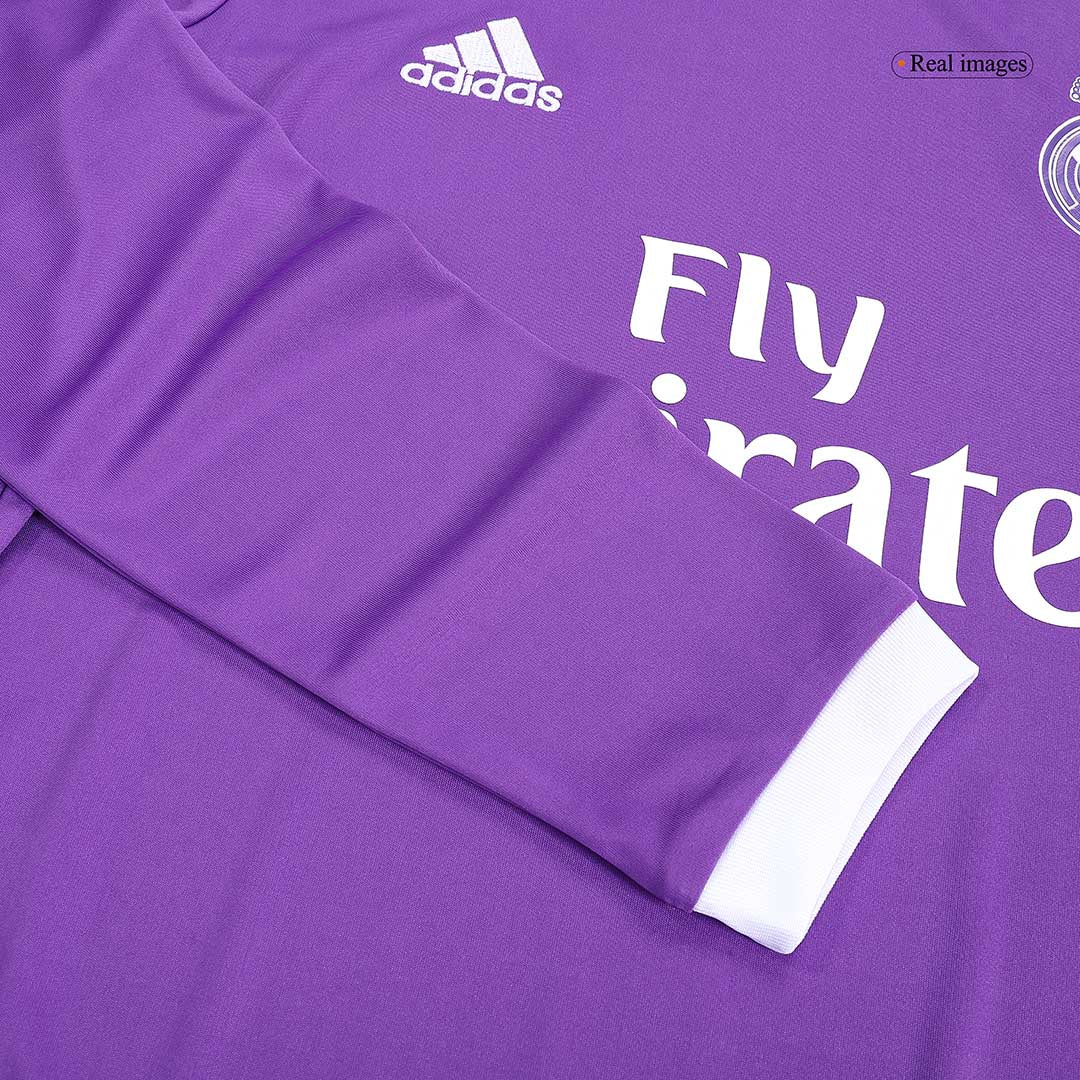 BENZEMA #9 Retro Real Madrid Extérieur Maillot Manches Longues 2016/17