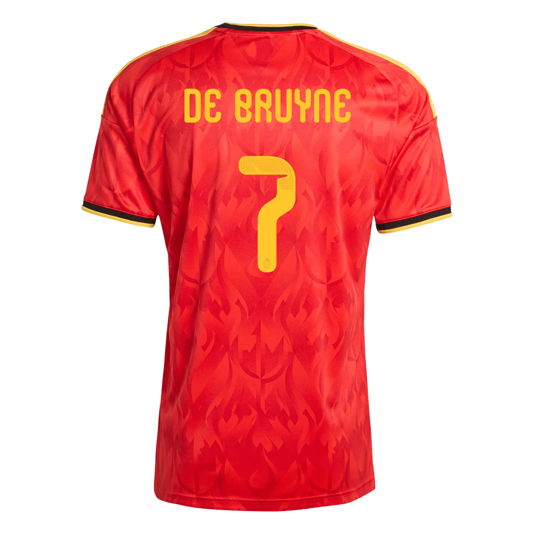 DE BRUYNE #7 Belgique Domicile Maillot - Coupe du Monde 2026 Rouge