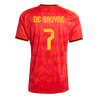 DE BRUYNE #7 Belgique Domicile Maillot - Coupe du Monde 2026 Rouge