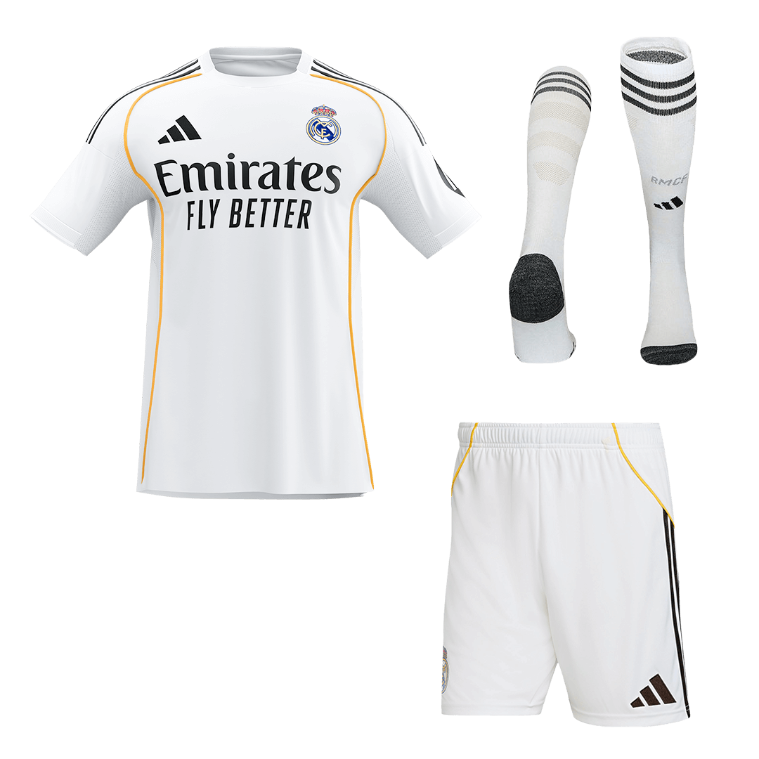 Real Madrid Thuisshirt Tenue 2025/26 Wit - Super