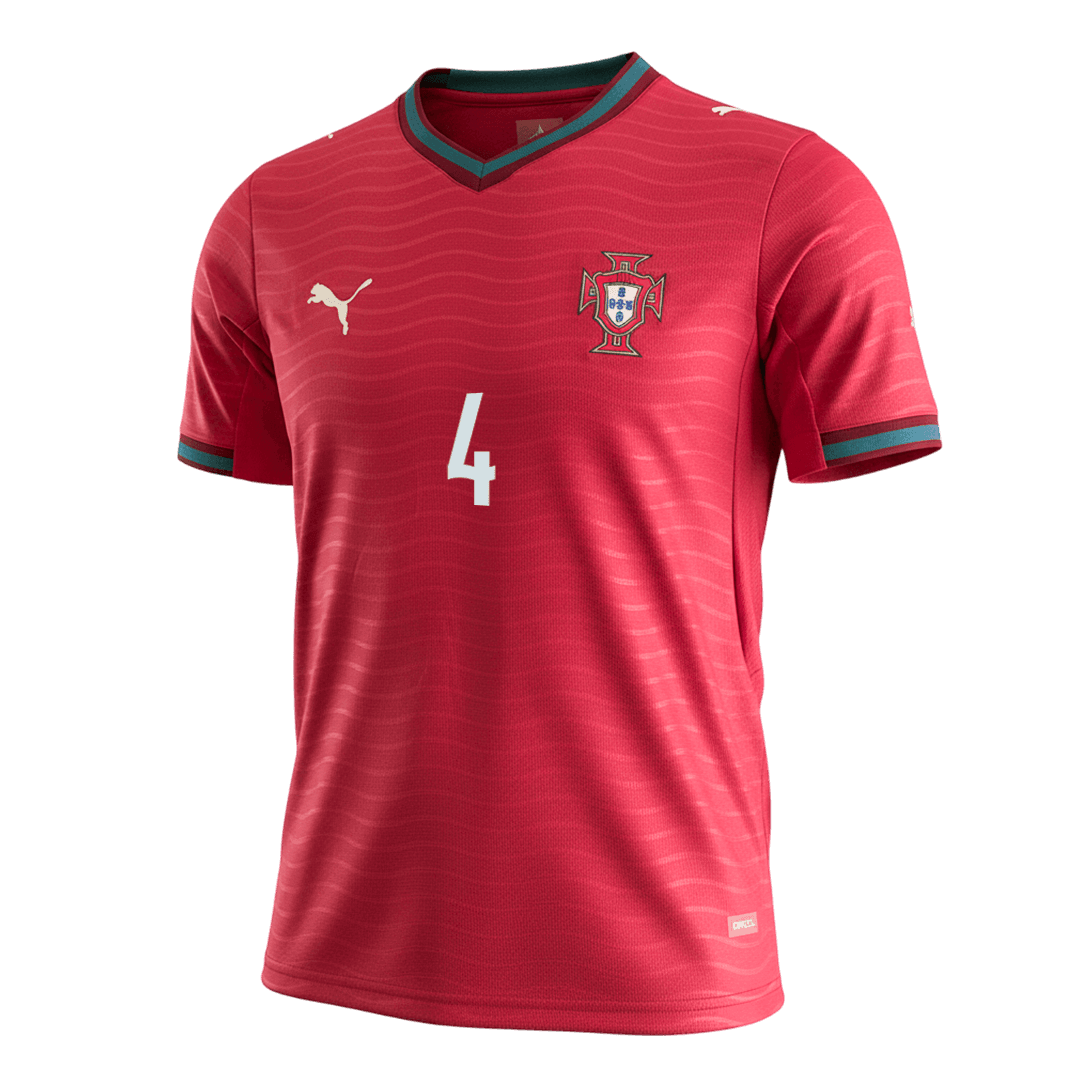 RÚBEN DIAS #4 Portugal Domicile Maillot - Coupe du Monde 2026 Rouge