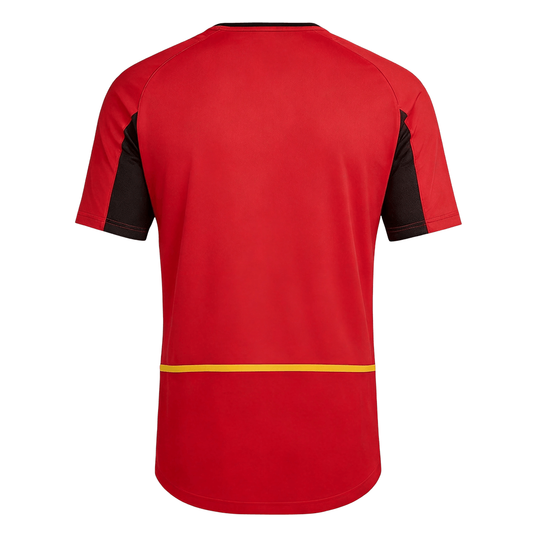 Retro Belgique Domicile Maillot 2002 Rouge