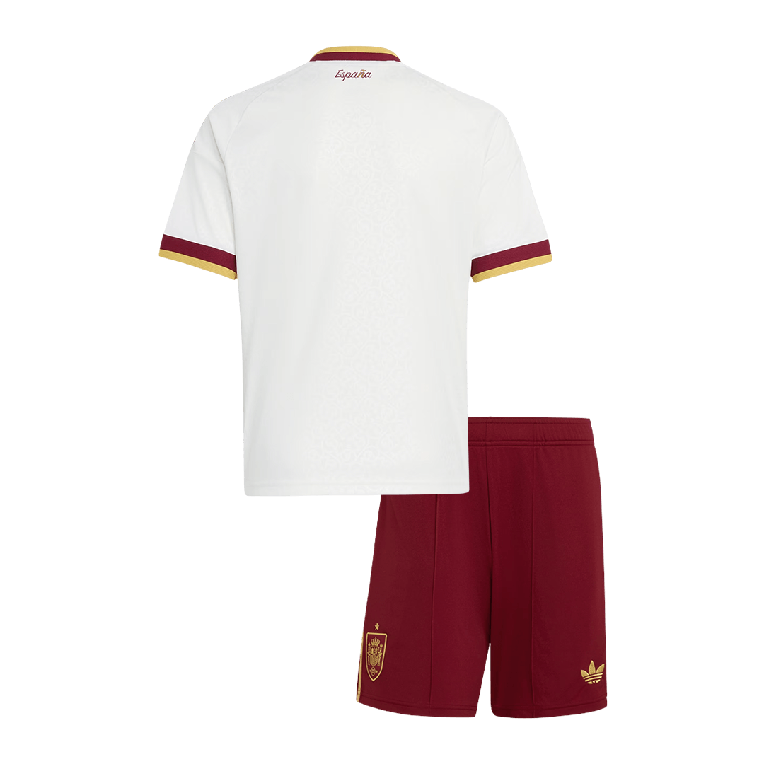 Espagne Extérieur Maillot Kit 2026 Enfant Blanc