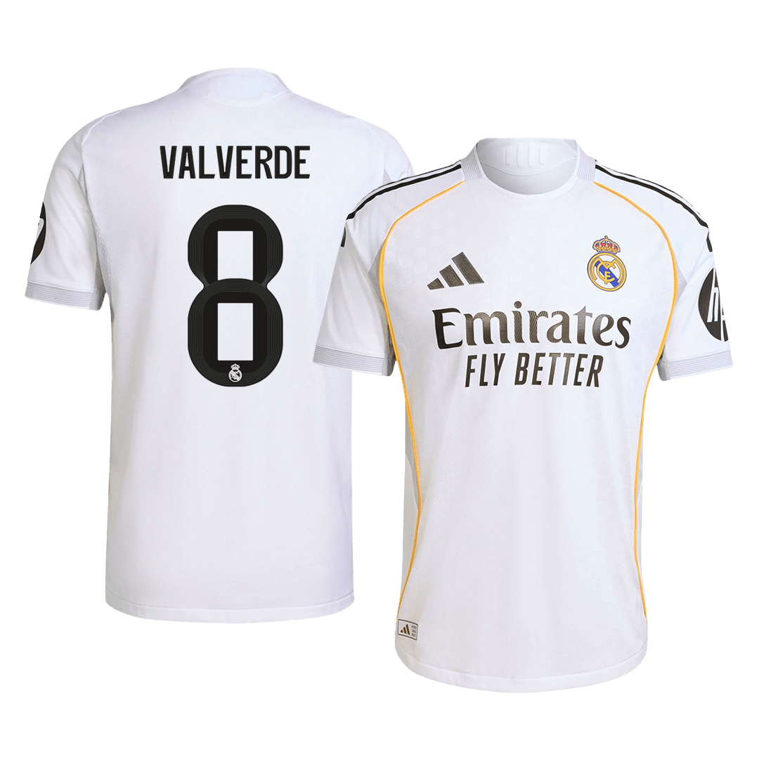 VALVERDE #8 Real Madrid Thuisshirt 2025/26 Authentiek