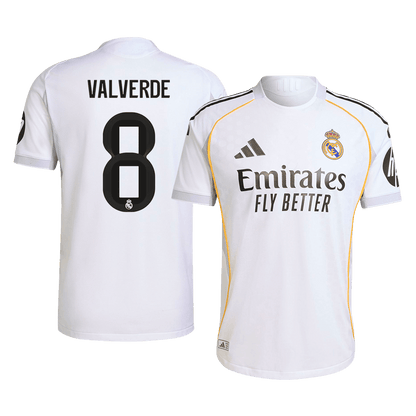 VALVERDE #8 Real Madrid Thuisshirt 2025/26 Authentiek