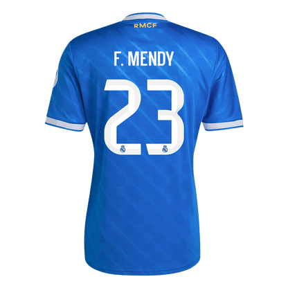 F. MENDY #23 Real Madrid Third Maillot 2025/26 Bleu