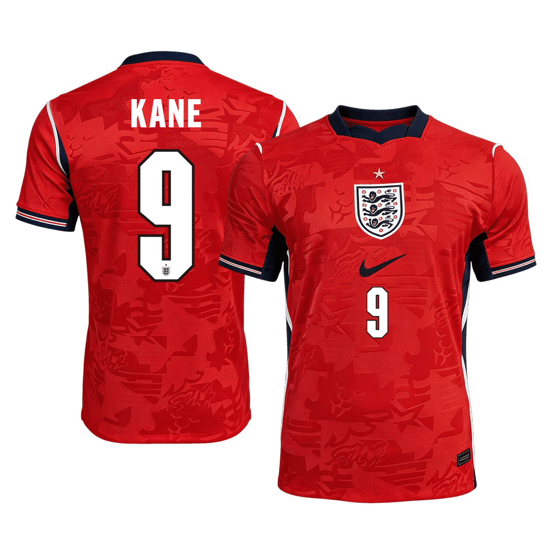 KANE #9 Angleterre Extérieur Maillot - Coupe du Monde 2026 Rouge