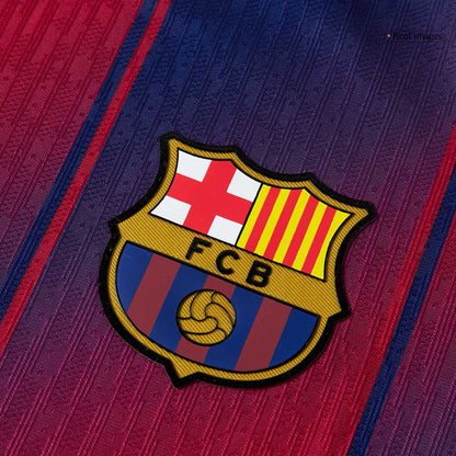 LAMINE YAMAL #10 Barcelone Domicile Maillot 2025/26 Rouge et Bleu Authentique