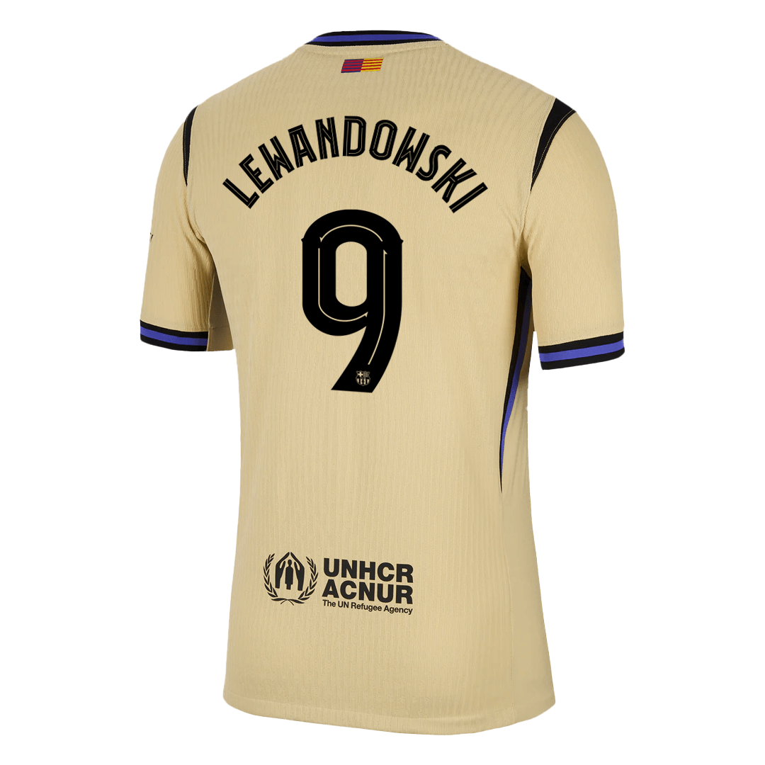 LEWANDOWSKI #9 Barcelona Uitshirt 2025/26 Authentiek - UCL