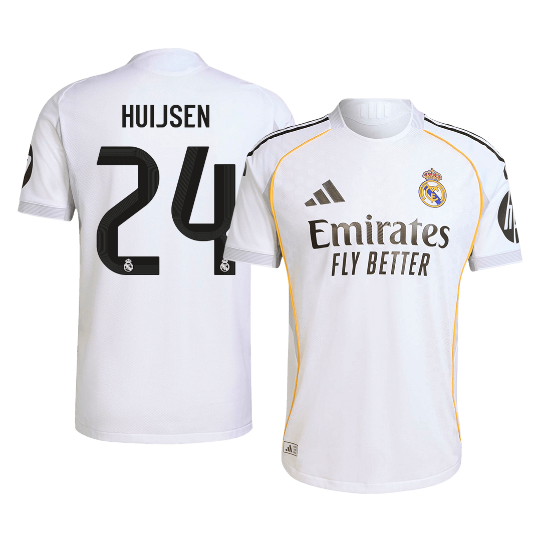 HUIJSEN #24 Real Madrid Thuisshirt 2025/26 Authentiek
