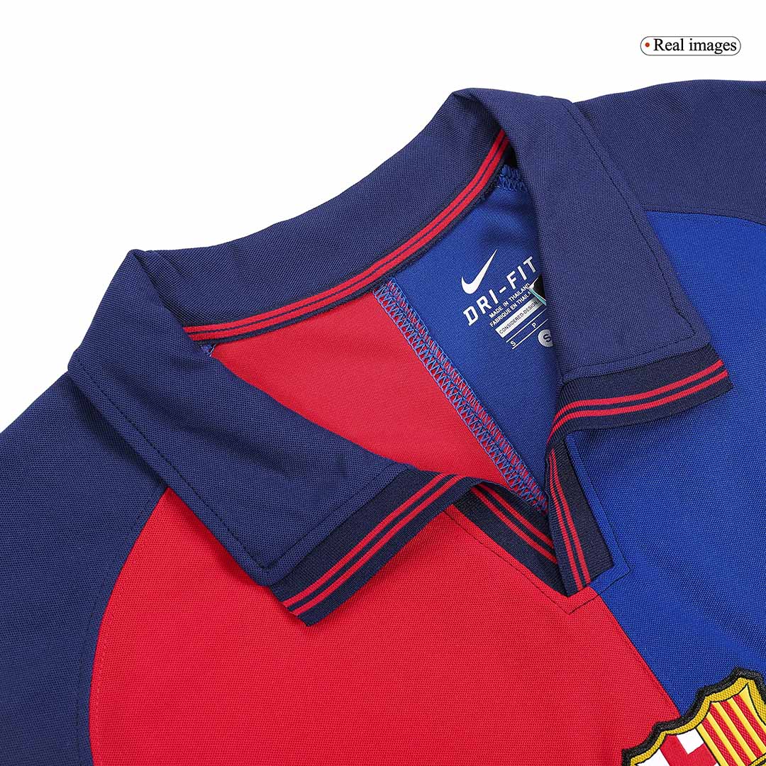 RIVALDO #11 Retro Barcelona Domicile Maillot 1999/00-100th Anniversaire